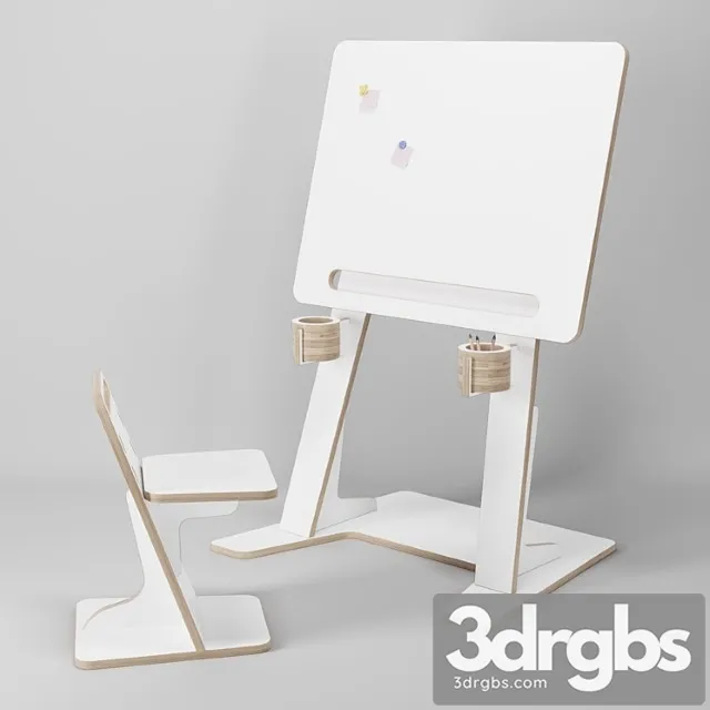 Mimi desk 3D Model Download Mimi desk 3D Model Download