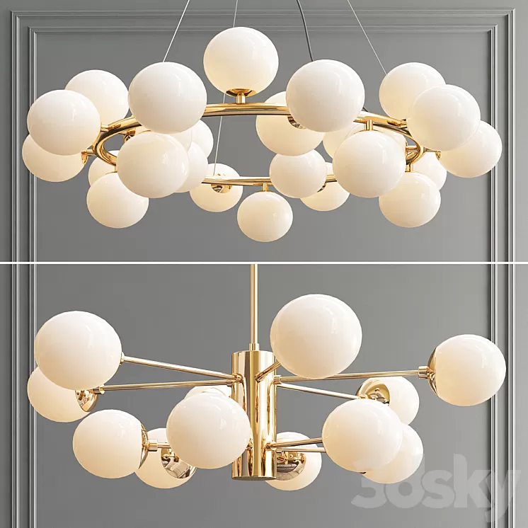 Mimosa & Karrington Chandelier 3D Model Mimosa & Karrington Chandelier 3D Model