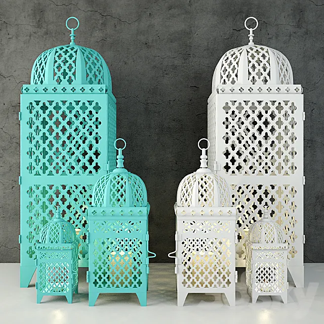 Mimosa Lanterns 3D Model Mimosa Lanterns 3D Model