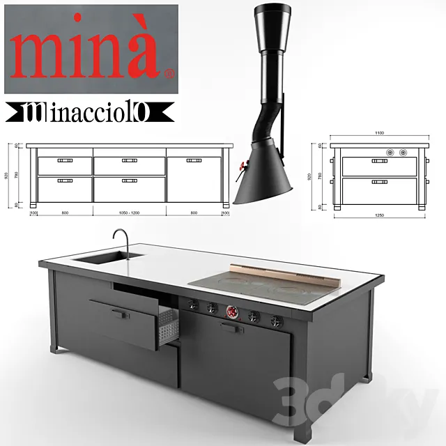 Minacciolo Mina 3D Model