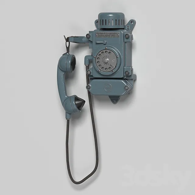 Mine wall phone 3D Model