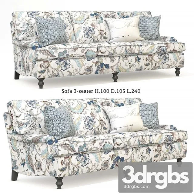 Minerva 3-seater mantellassi 2 3D Model Download