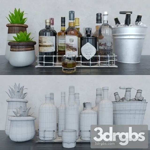 Mini Bar 3D Model Download Mini Bar 3D Model Download