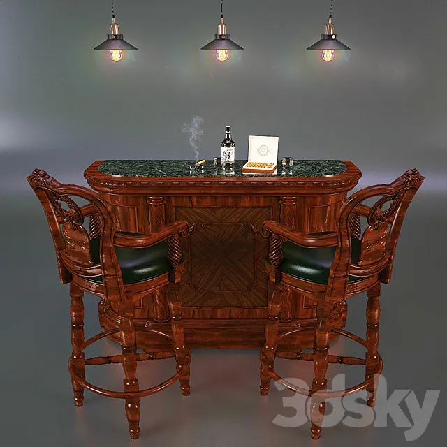 Mini bar 3D Model