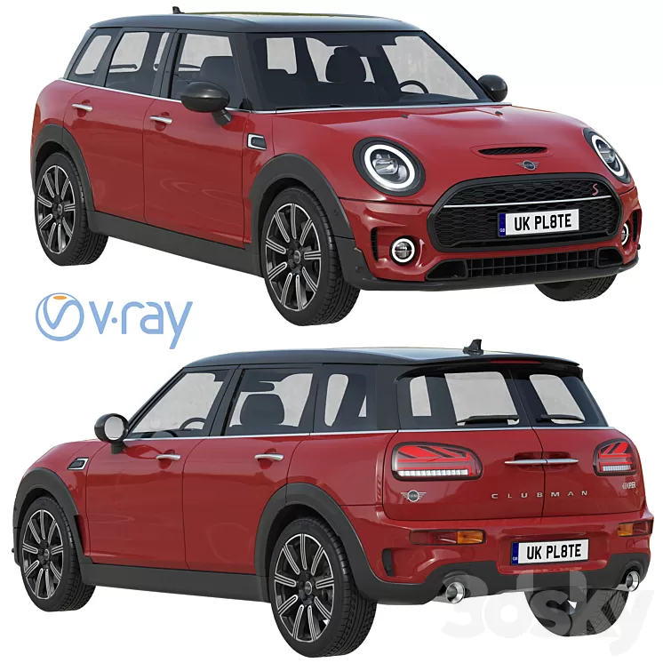 Mini Clubman 2022 3D Model Free Download