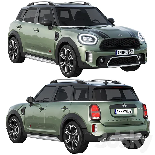 Mini Countryman S 2021 3D Model