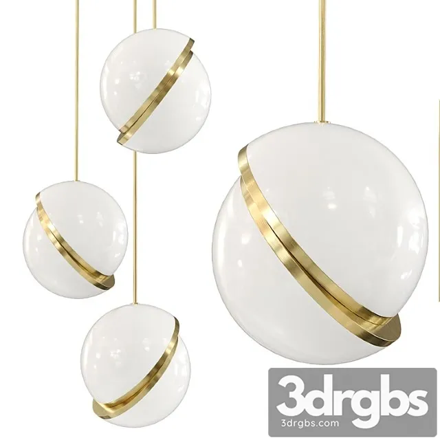Mini crescent 3 piece chandelier suspension Mini crescent 3 piece chandelier suspension