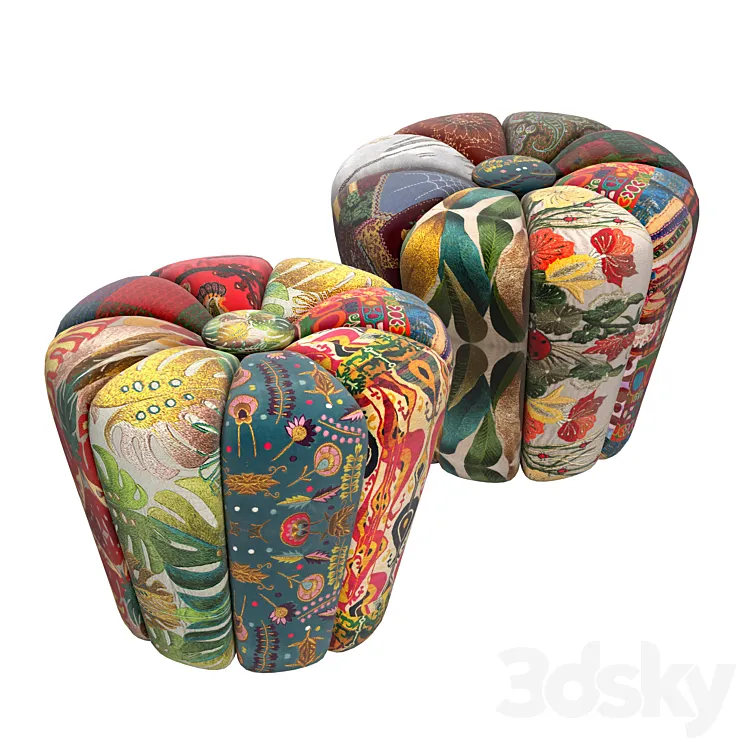 Mini Cynzia Pouf Playhouse 3D Model Free Download