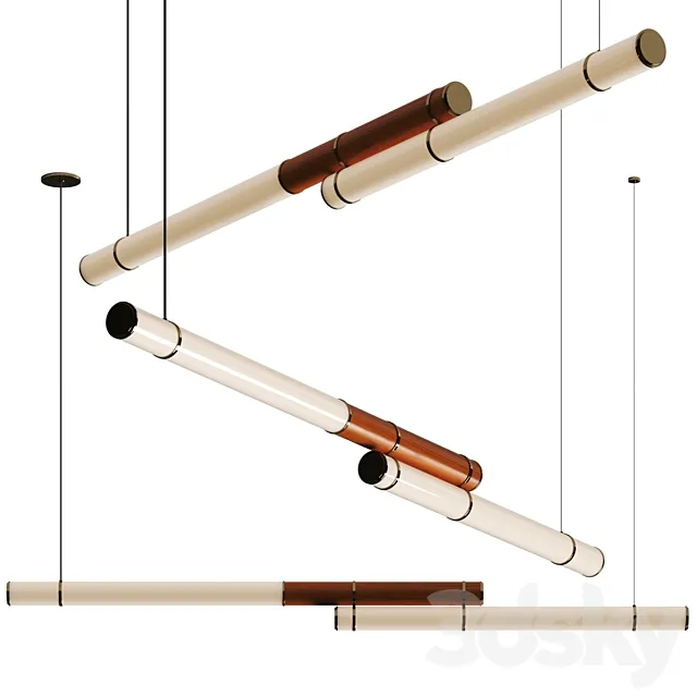 Mini Endless Double Jason Miller Pendant Lamp 3DModel Mini Endless Double Jason Miller Pendant Lamp 3DModel