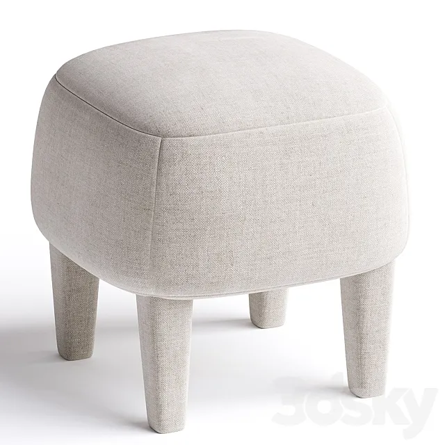 MINI | Fabric pouf By Gianfranco Ferré Home 3D Model