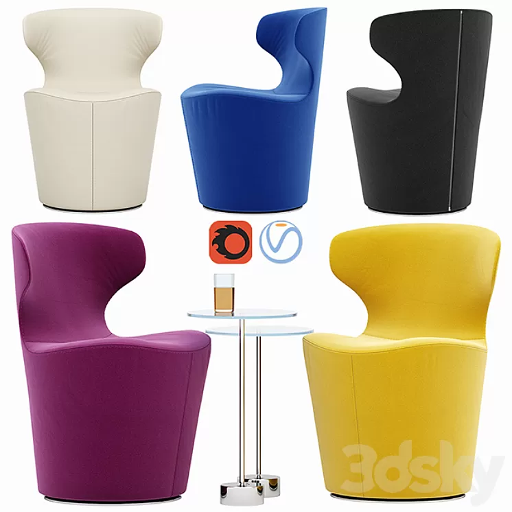 Mini Papilio chair 3D Model Mini Papilio chair 3D Model