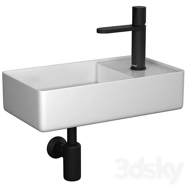 mini sink Antoniolupi Simplomani & mixer Antoniolupi Indigo 3D Model mini sink Antoniolupi Simplomani & mixer Antoniolupi Indigo 3D Model