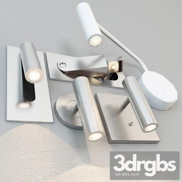 Mini Wall Lamp Bedroom 3D Model Download