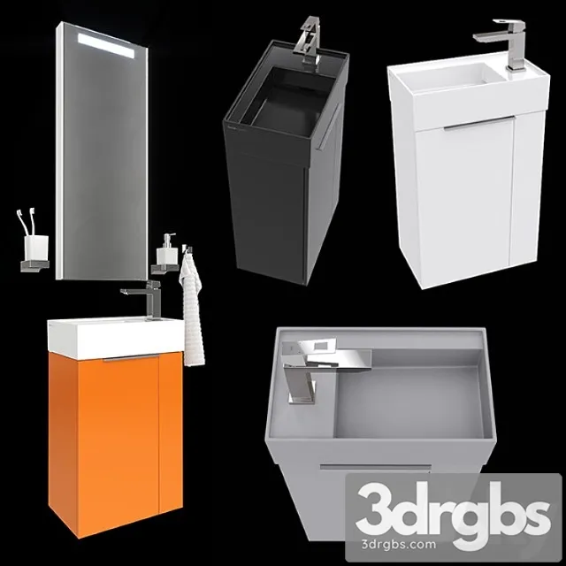 Mini Washbasin Laufen Kartell 815334 3D Model Download