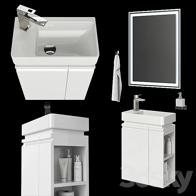 Mini washbasin Laufen Pro S 815955. 3DModel Mini washbasin Laufen Pro S 815955. 3DModel