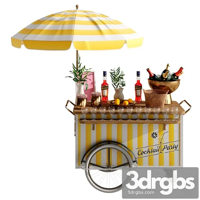 Mini Yellow Cart 2 3D Model Download