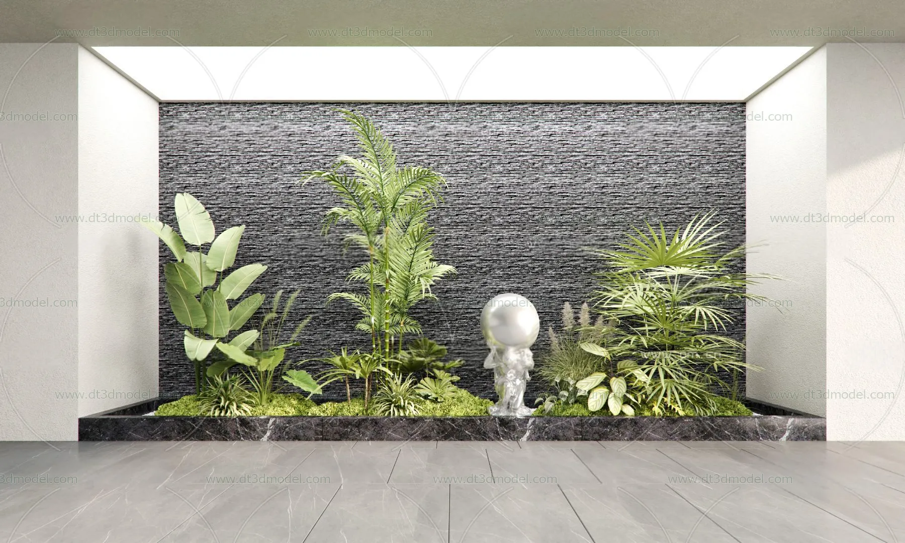 Miniature Garden 3D Scenes – Interior Plants – 003 – CORONA Render