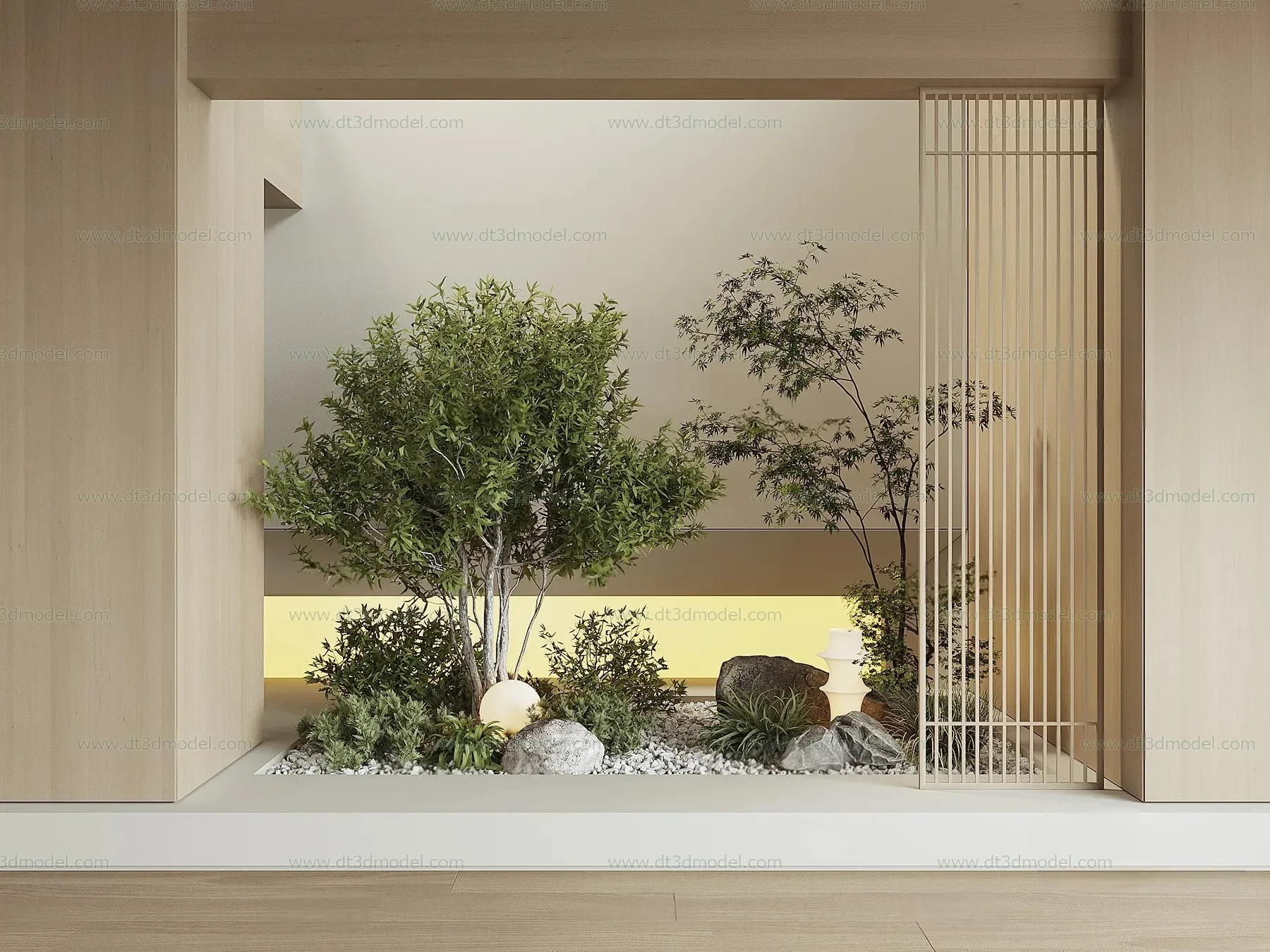 Miniature Garden 3D Scenes – Interior Plants – 017 – VRAY Render