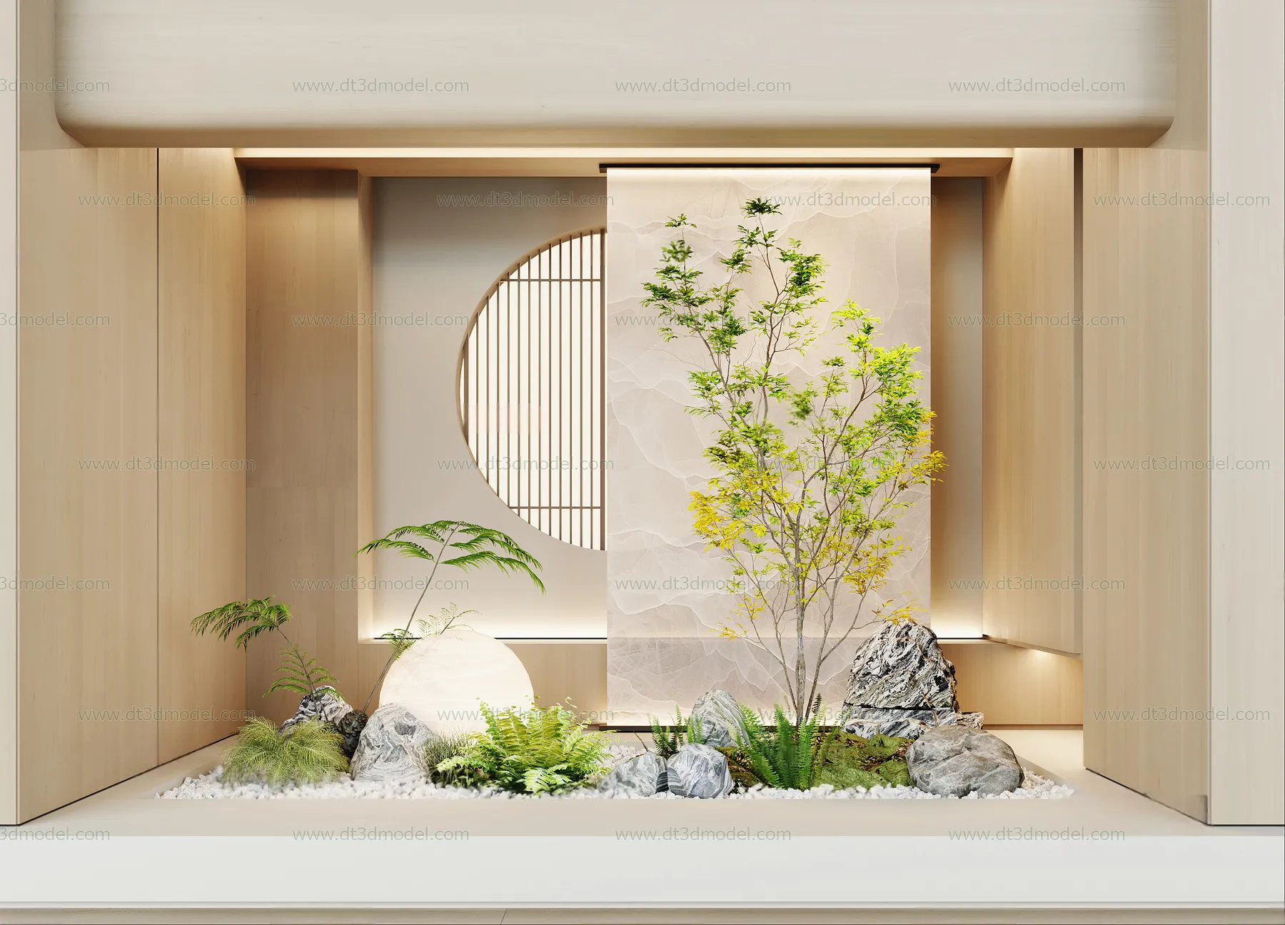 Miniature Garden 3D Scenes – Interior Plants – 048 – VRAY Render