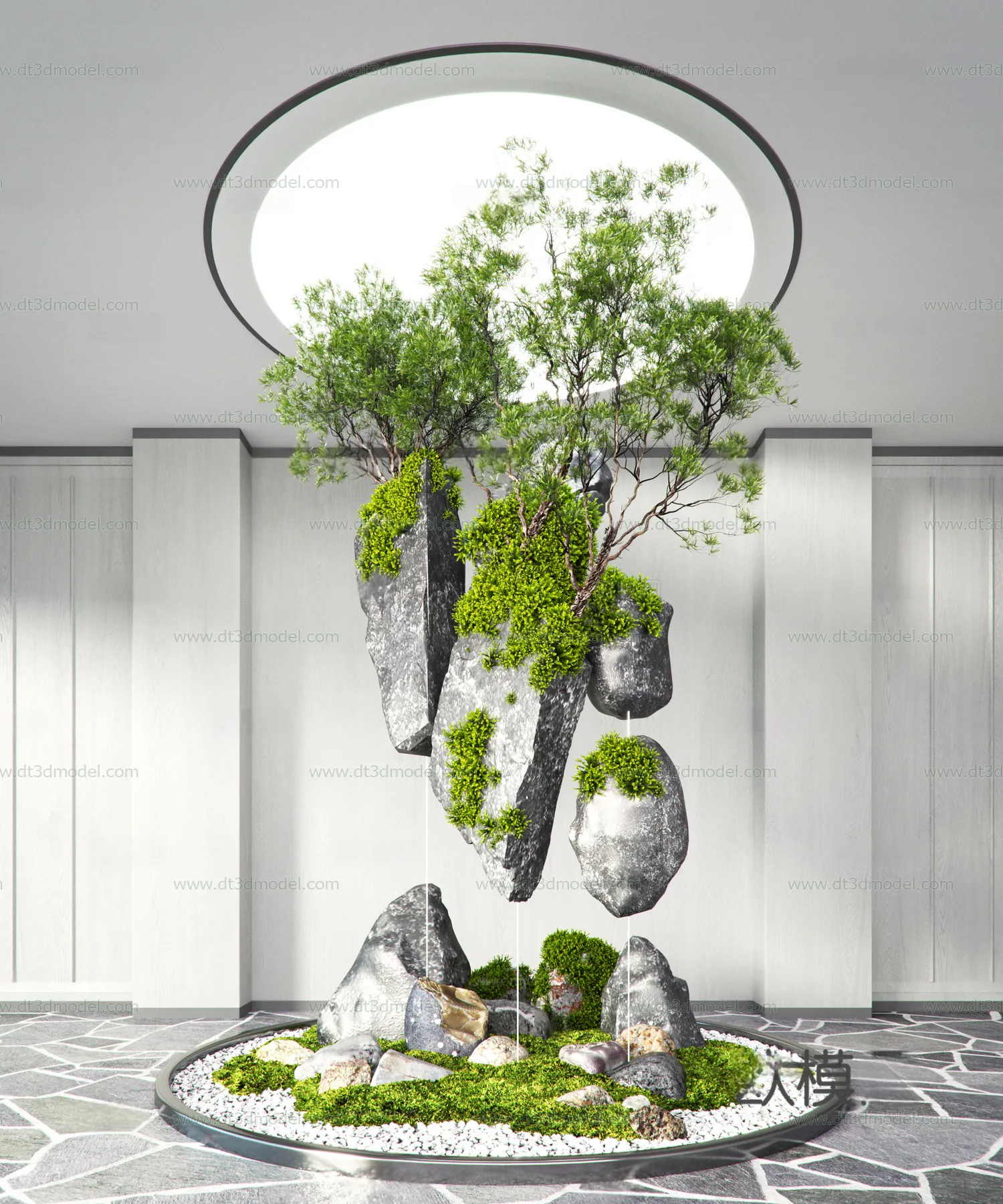 Miniature Garden 3D Scenes – Interior Plants – 056 – CORONA Render