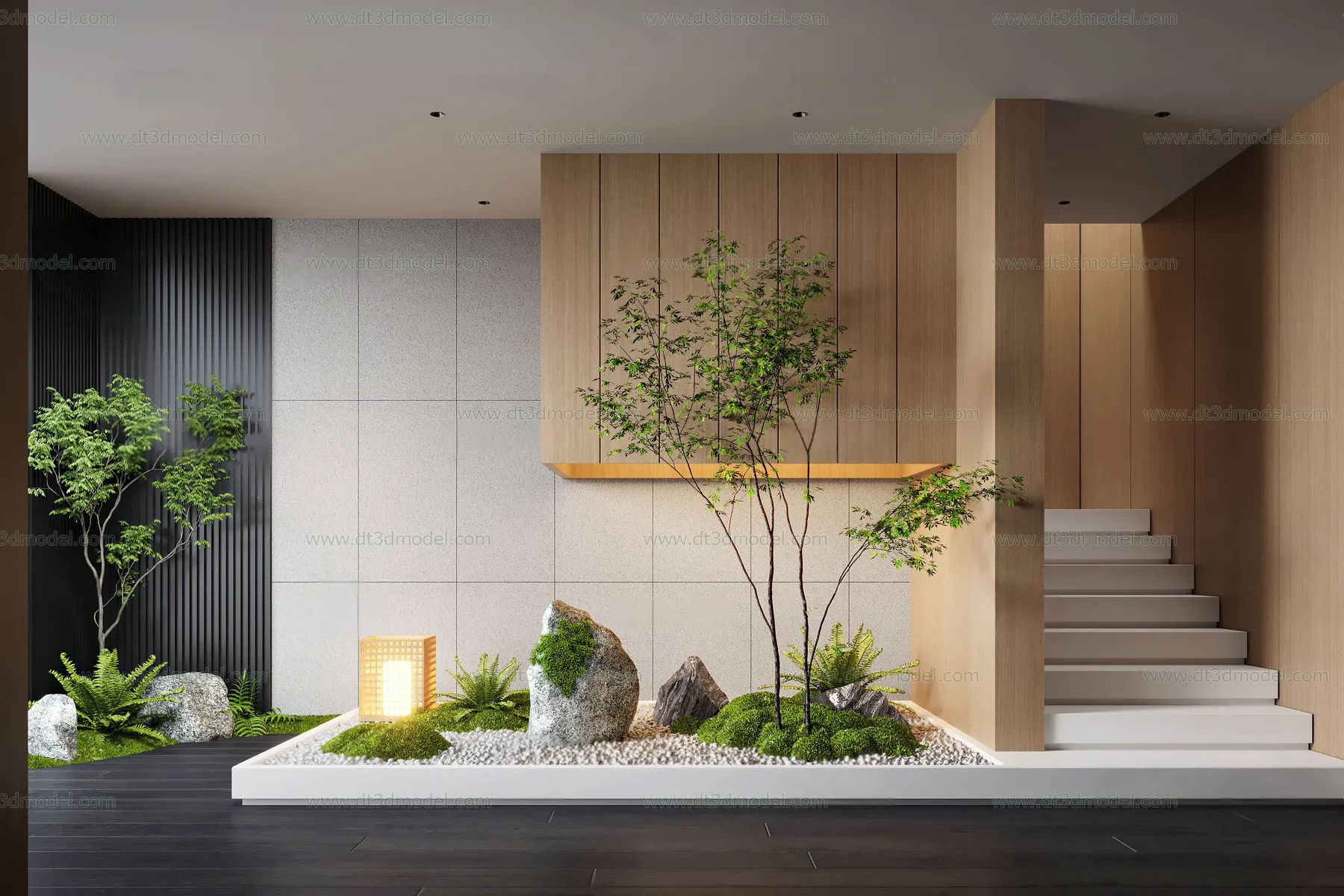 Miniature Garden 3D Scenes – Interior Plants – 057 – CORONA Render