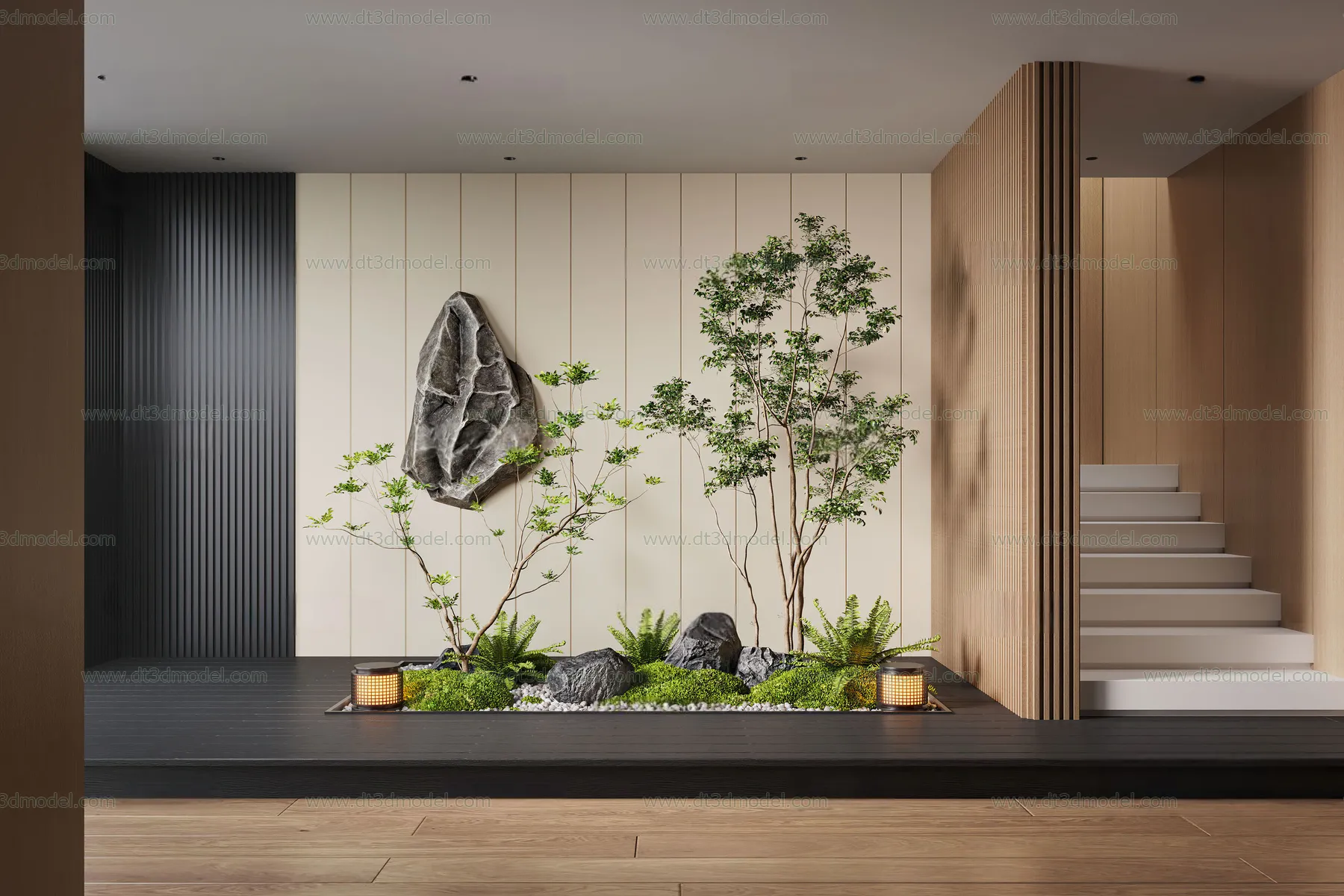 Miniature Garden 3D Scenes – Interior Plants – 061 – CORONA Render