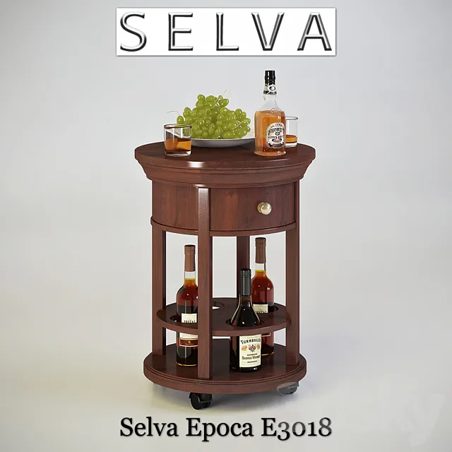 Minibar Selva Epoca E3018 3D Model Minibar Selva Epoca E3018 3D Model