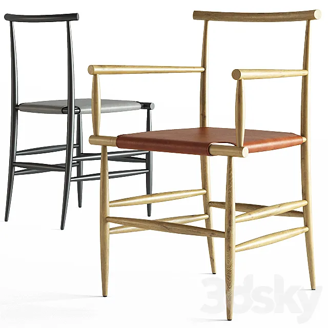 miniforms _ PELLEOSSA Chair 3D Model miniforms _ PELLEOSSA Chair 3D Model