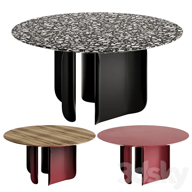 Miniforms BARRY Dining table (9 models) 3DModel