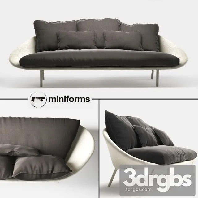 Miniforms Lem Sofa 3D Model Download