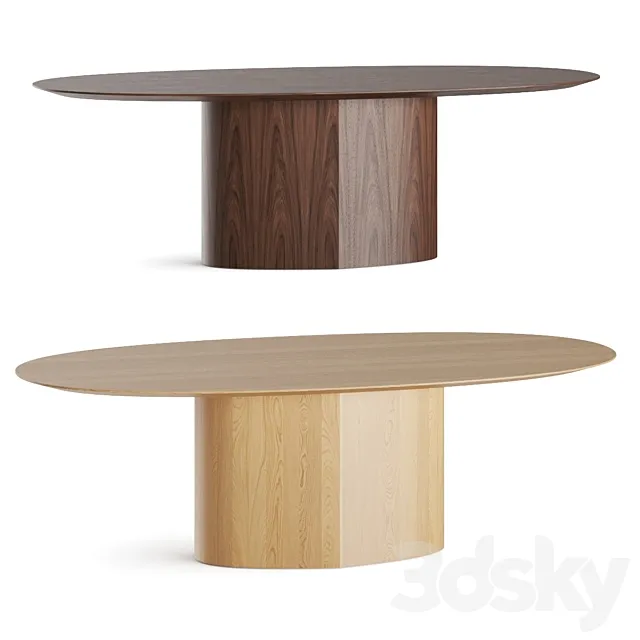 Miniforms Monoplauto Dining Table 3D Model Miniforms Monoplauto Dining Table 3D Model