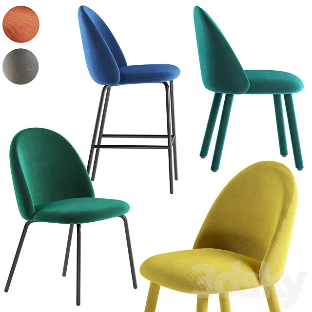 Miniforms stool Iola 3D Model