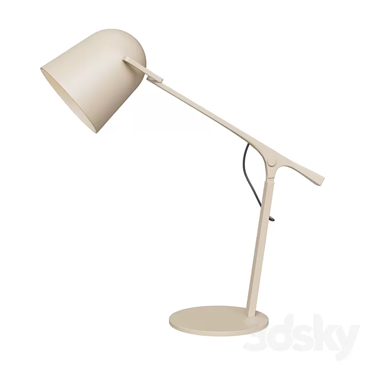 Minimal Beige Iron Desk Lamp 3D Model Free Download Minimal Beige Iron Desk Lamp 3D Model Free Download