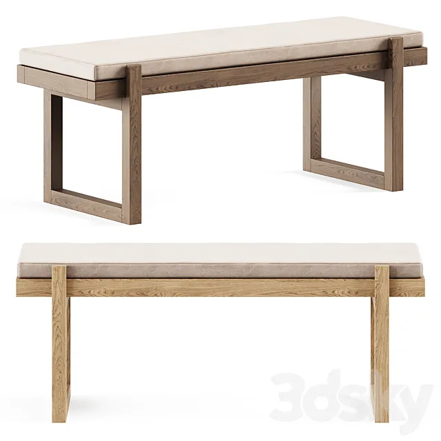 Minimal Bench by Kristina Dam Studio 3D Model Minimal Bench by Kristina Dam Studio 3D Model
