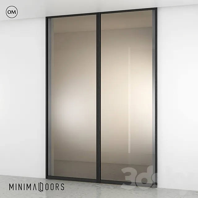 Minimaldoors sliding glass walls 3DModel