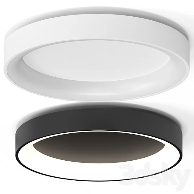 Minimalism Metal LED Ceiling Lamp 3D Model
