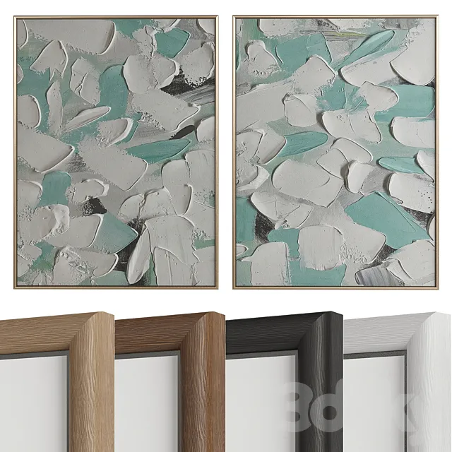 Minimalist Abstract Painting №121 3D Model