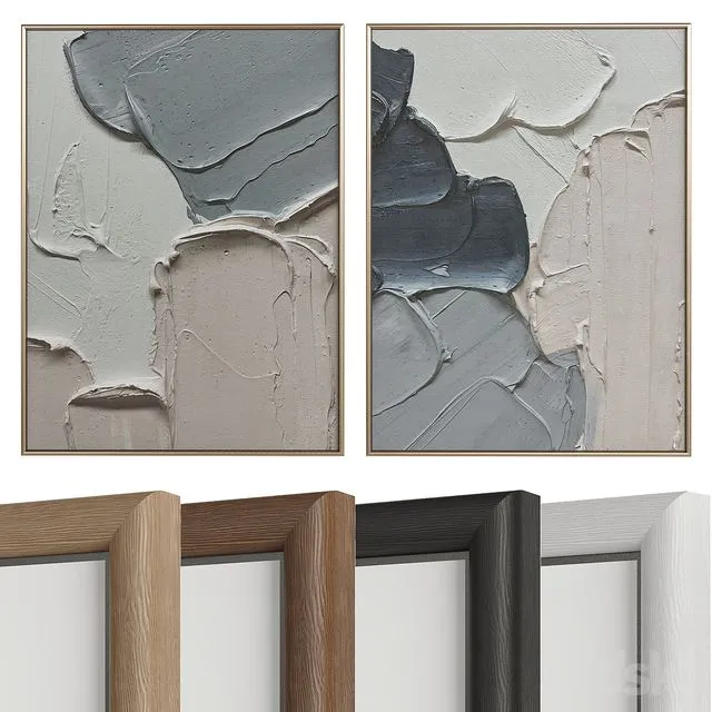 Minimalist Abstract Painting №122 3D Model