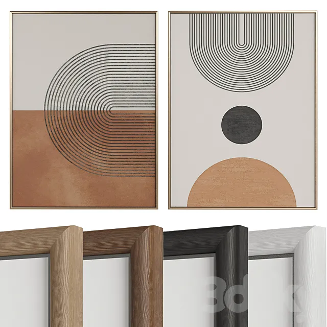 Minimalist Abstract Painting №132 3D Model