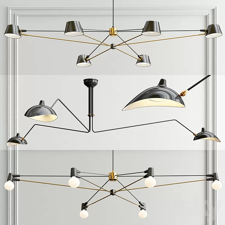 Minimalist Chandelier – 3 type 3D Model