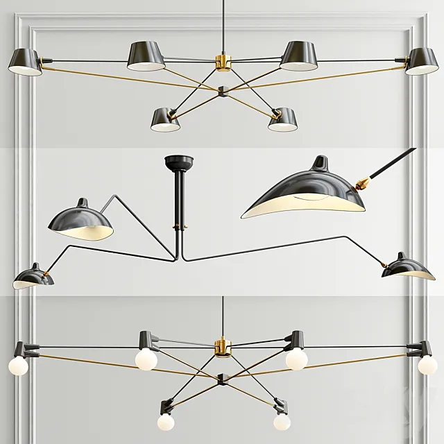 Minimalist Chandelier – 3 type 3DModel
