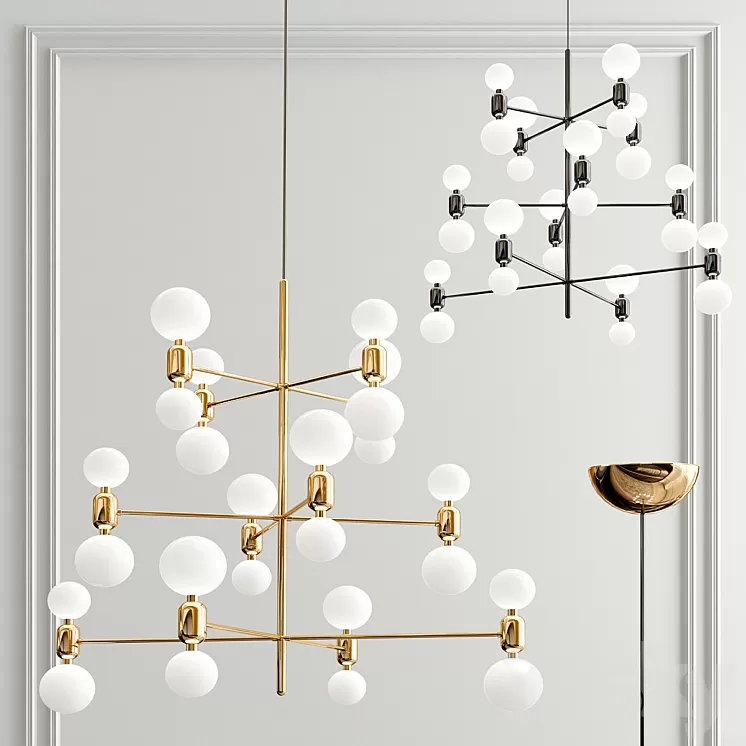 Minimalist chandelier 3D Model Minimalist chandelier 3D Model