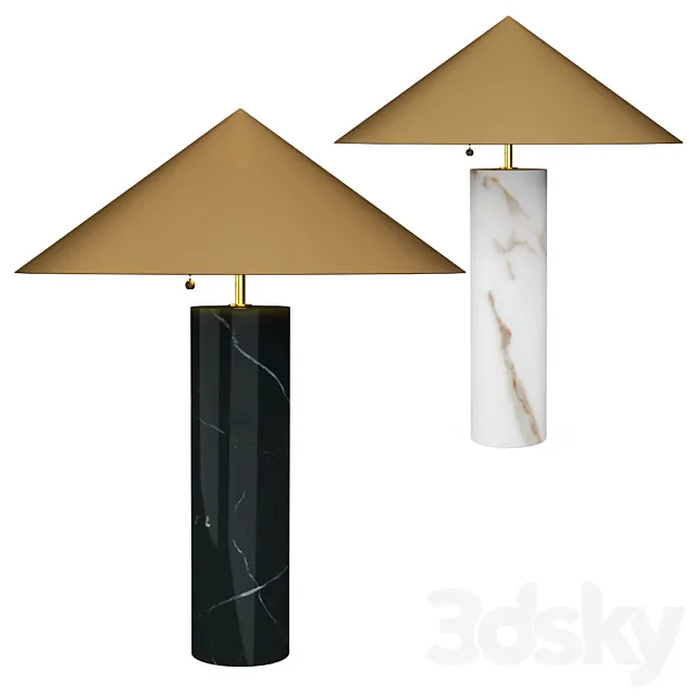 Minimalist Medium Table Lamp 3D Model
