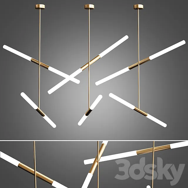 Minimalist Nordic Art Deco Pendant Lamp 3D Model