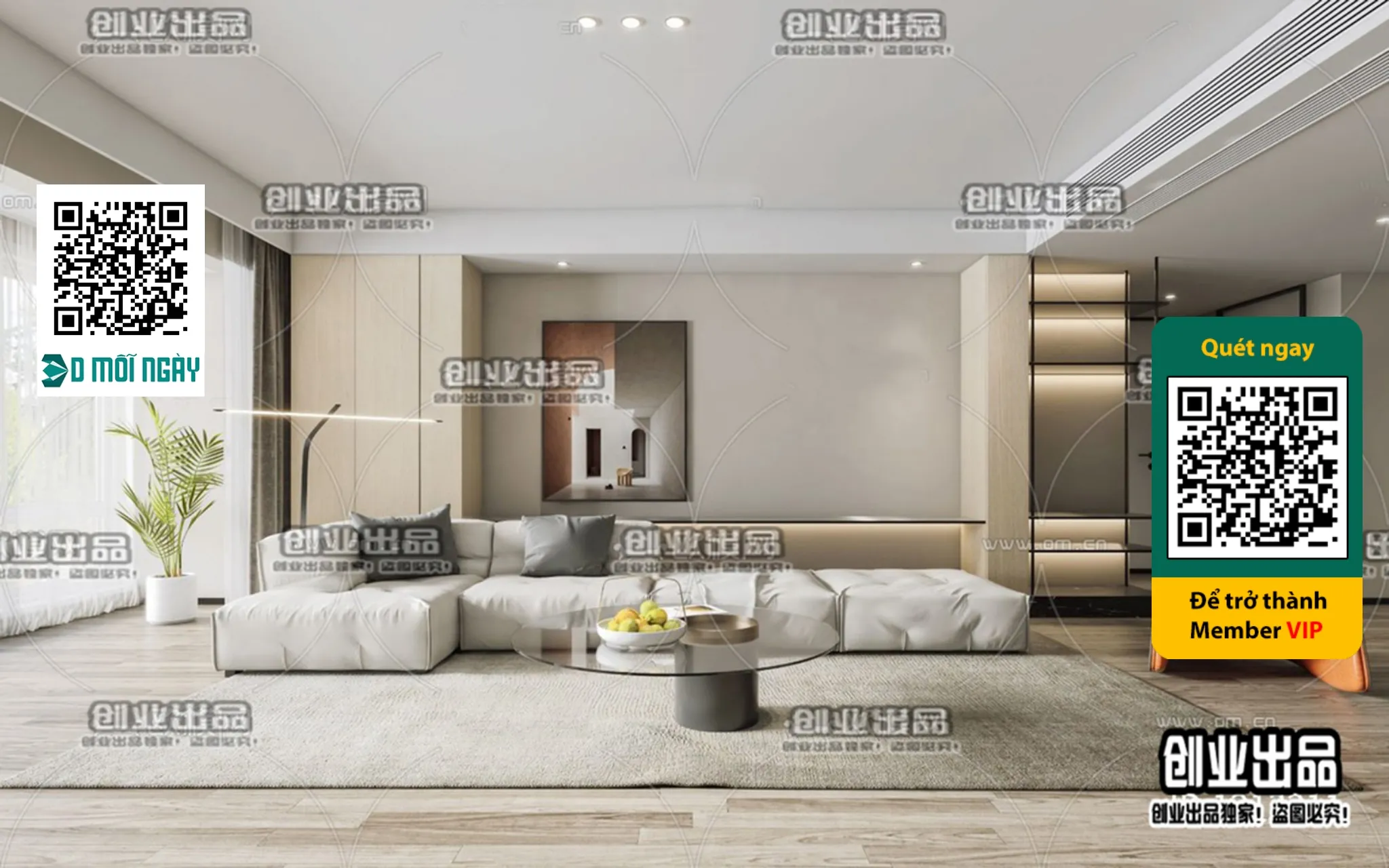 MINIMALIST STYLE – VRAY / CORONA – 3D MODEL – 4400