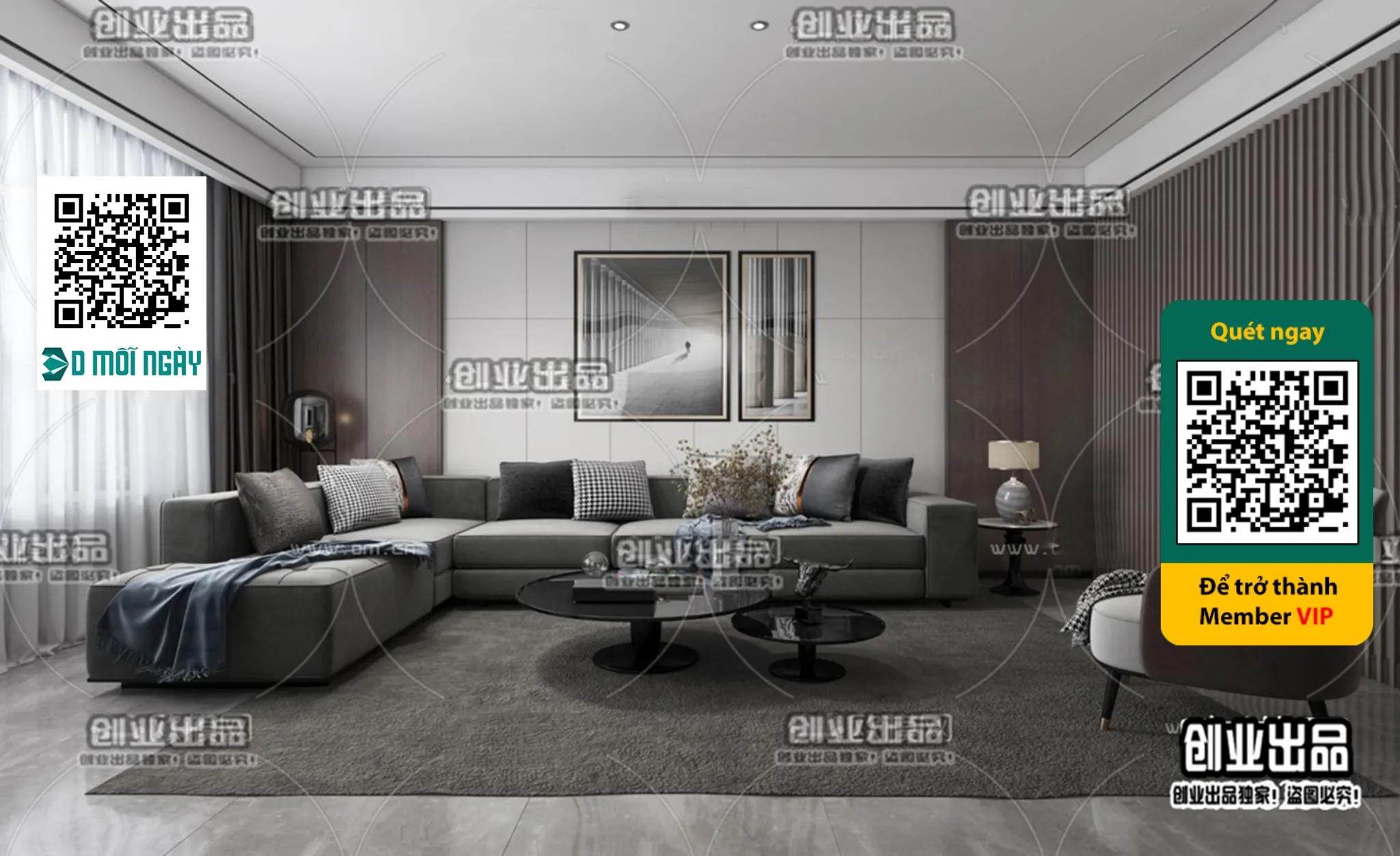 MINIMALIST STYLE – VRAY / CORONA – 3D MODEL – 4401