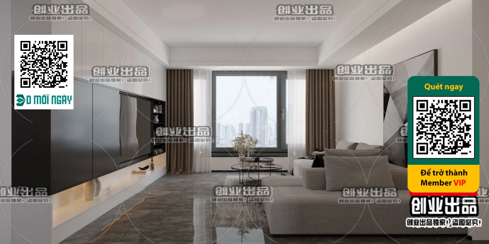 MINIMALIST STYLE – VRAY / CORONA – 3D MODEL – 4404