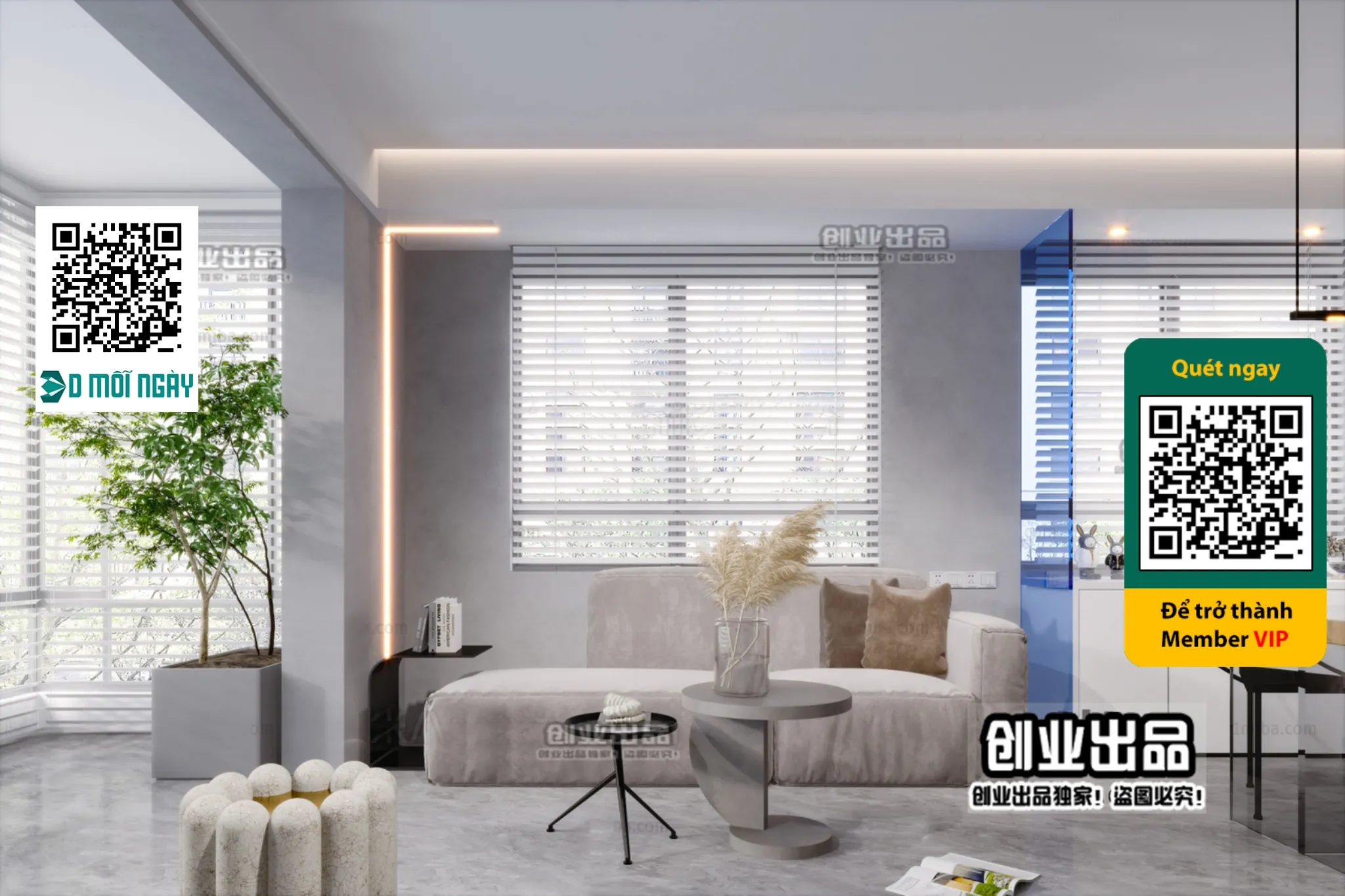 MINIMALIST STYLE – VRAY / CORONA – 3D MODEL – 4408