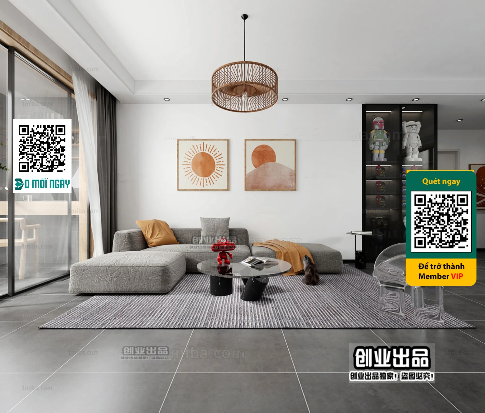 MINIMALIST STYLE – VRAY / CORONA – 3D MODEL – 4410