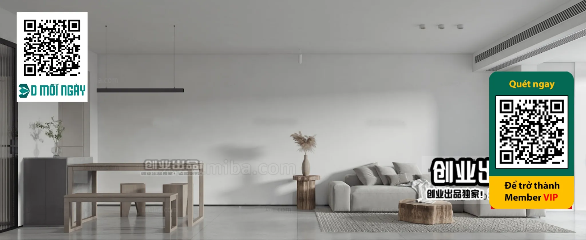 MINIMALIST STYLE – VRAY / CORONA – 3D MODEL – 4414